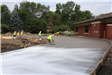 Photo showing paving work at the Waukee Public Library